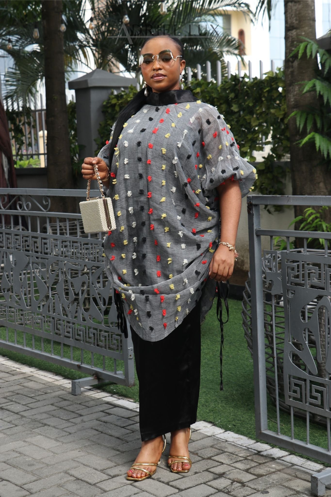 OMOTOLA 3D-Embellished 3 Piece Boubou Set