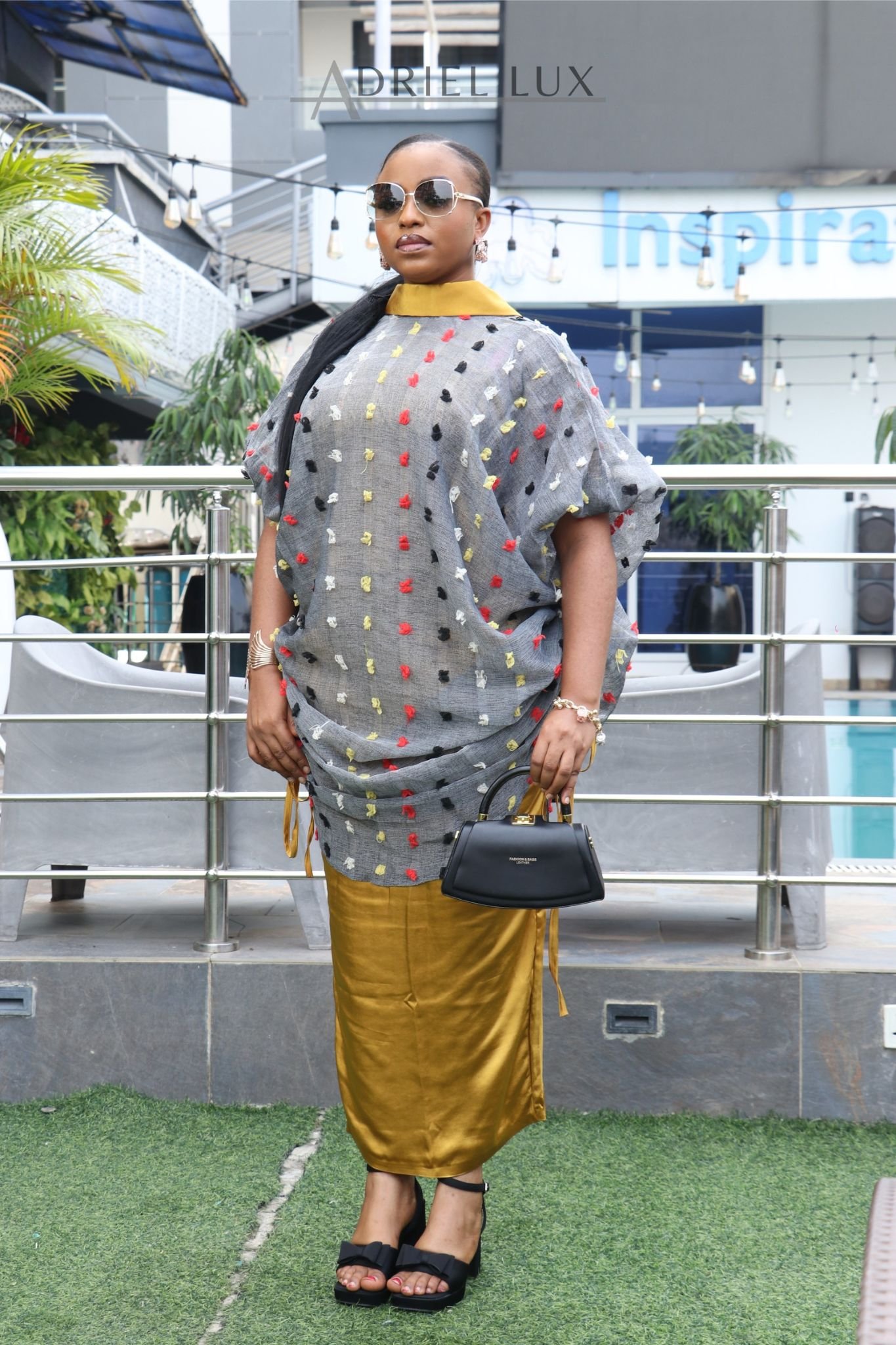 OMOTOLA 3D-Embellished 3 Piece Boubou Set