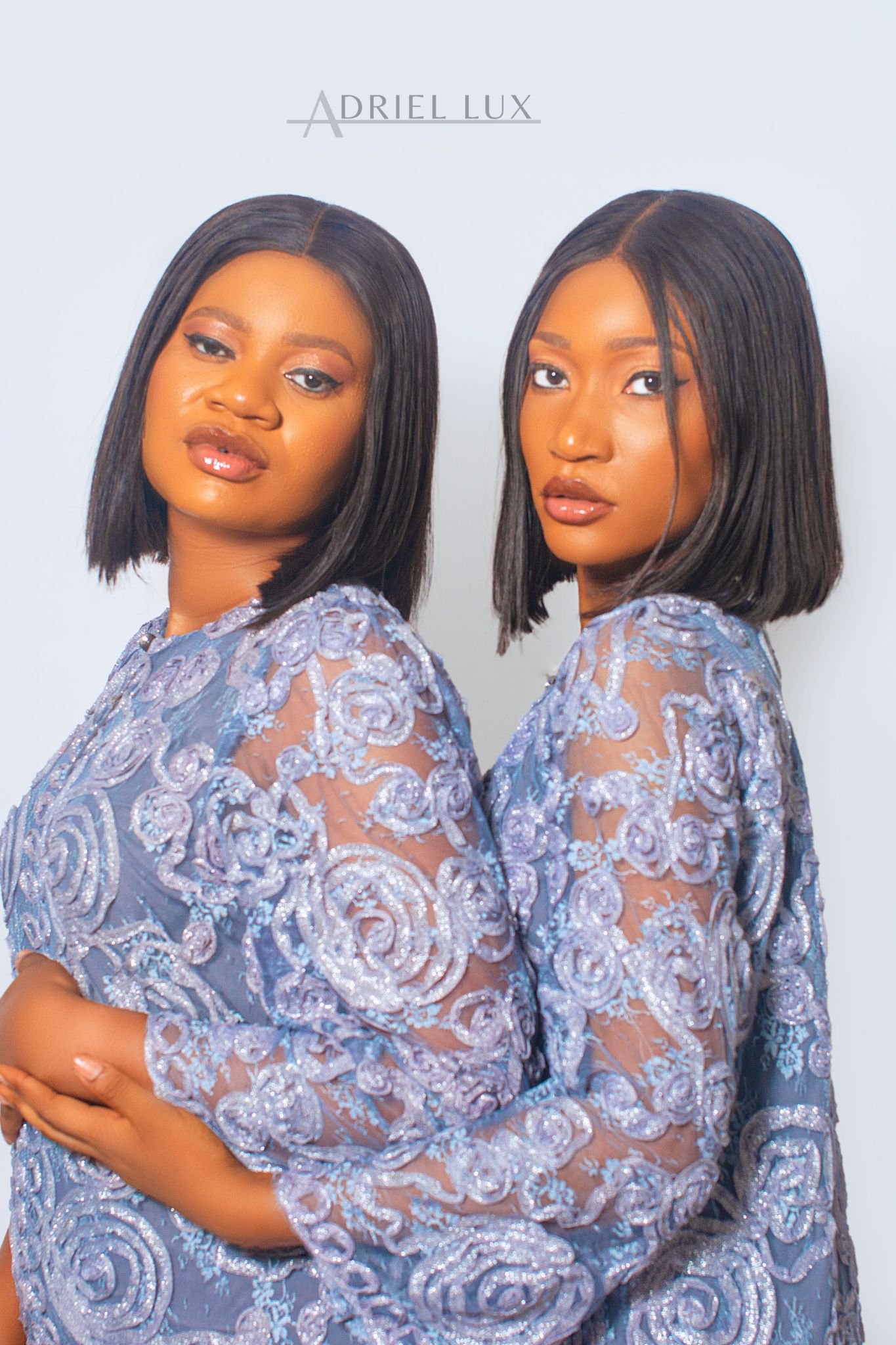 All-Over Embellished Three-Quarter Sleeve Shift Dress