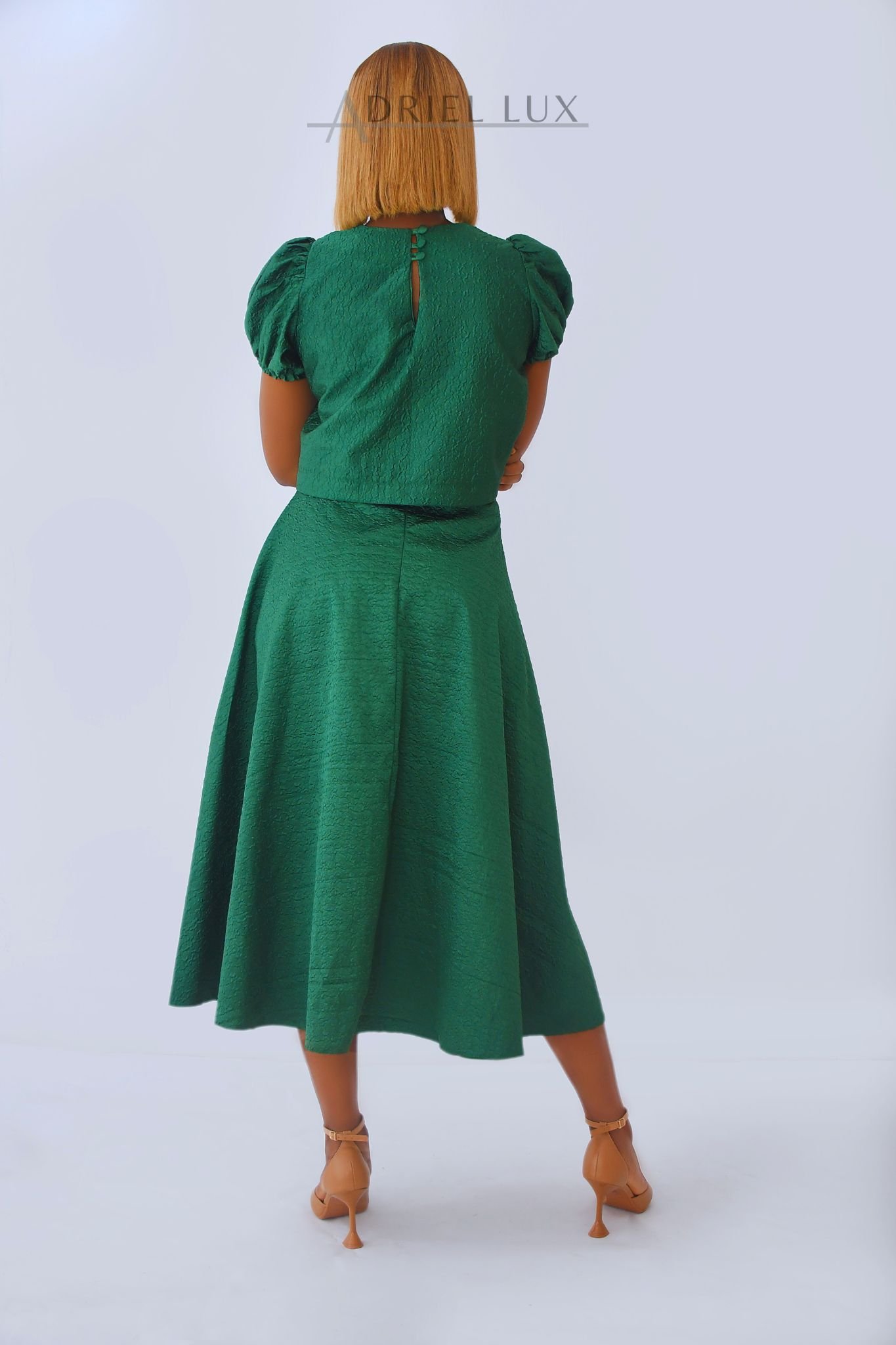 Pebbled Damask 2-Piece Co-ord Set